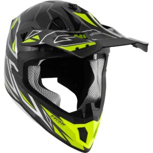 GIVI 70.1 Vector Silver / Yellow Motocross Helmet - Image 5