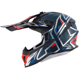 GIVI 70.1 Vector White / Blue / Red Motocross Helmet - Image 2