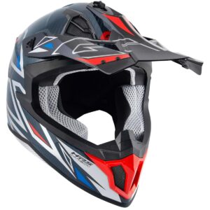GIVI 70.1 Vector White / Blue / Red Motocross Helmet - Image 5