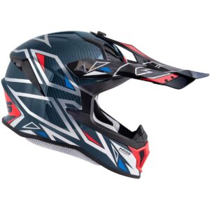GIVI 70.1 Vector White / Blue / Red Motocross Helmet - Image 4
