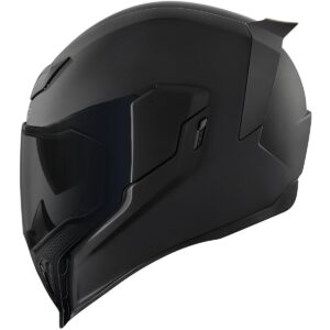 Casco integral ICON Airflite Negro Oscuro Mate - Imagen 2