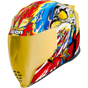 Casco integral ICON Airflite Freedom Spitter Dorado - Imagen 1