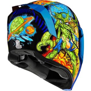 Casco integral ICON Airflite Bugoid Blitz Azul - Imagen 3