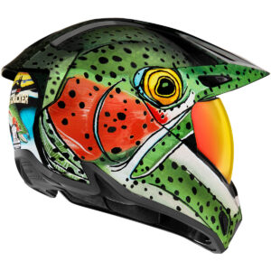 Casco integral ICON Variant Pro Bug Chucker Verde - Imagen 2
