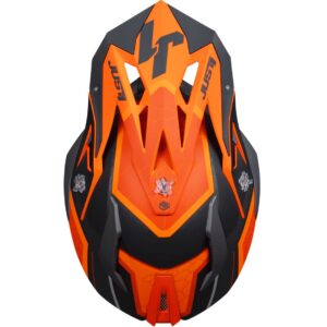 JUST1 J18F Hexa Orange / Black Matt 2025 Motocross Helmet - Image 5