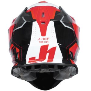 Casco de motocross JUST1 J18F Hexa Rojo / Blanco / Negro Mate 2025 - Imagen 2
