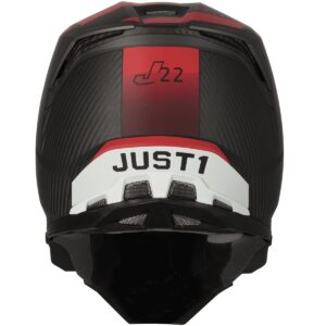 JUST1 J22 Adrenaline Red / White / Carbon Matt 2024 Motocross Helmet - Image 2