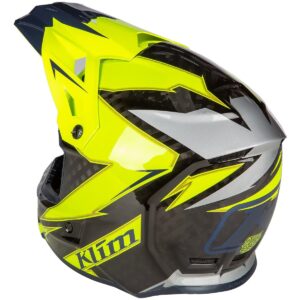 Casco de motocross KLIM F3 Carbon Lightning Hi-Vi - Imagen 3