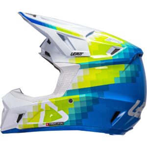 Casco de motocross LEATT Kit Moto 7.5 Pixel Azul 2026 - Imagen 4