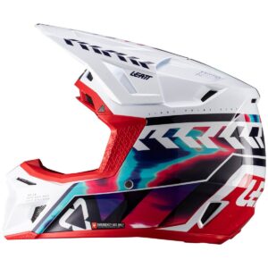 Casco de motocross LEATT Kit Moto 8.5 Royal Azul / Rojo 2026 - Imagen 5