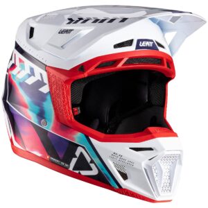 Casco de motocross LEATT Kit Moto 8.5 Royal Azul / Rojo 2026 - Imagen 1