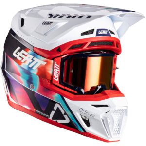 Casco de motocross LEATT Kit Moto 8.5 Royal Azul / Rojo 2026 - Imagen 2