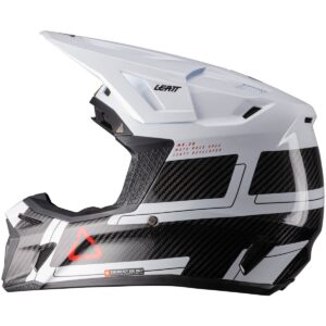 LEATT Kit Moto 9.5 Carbon / White 2026 Motocross Helmet - Image 5