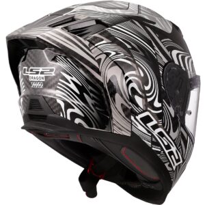Casco integral LS2 FF807 Dragon Enthum Plata - Imagen 3