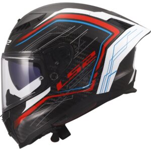 LS2 FF807 Dragon Subic White / Blue / Red Full-Face Helmet - Image 3