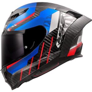 Casco integral LS2 FF807 Dragon Trax Azul / Rojo - Imagen 3