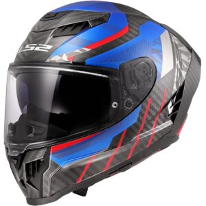 Casco integral LS2 FF807 Dragon Trax Azul / Rojo - Imagen 2