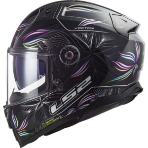 Casco integral LS2 FF811 Vector II Tropical Negro / Blanco - Imagen 2