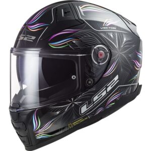 Casco integral LS2 FF811 Vector II Tropical Negro / Blanco - Imagen 1