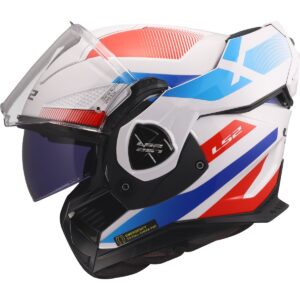 LS2 FF901 Advant X Nova White / Blue / Red Full-Face Helmet - Image 3
