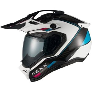 Casco integral NEXX X.Rally Carbon Raid Azul / Rosa - Imagen 2