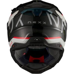 Casco integral NEXX X.WST3 Carbon Manga Blanco / Rojo - Imagen 3
