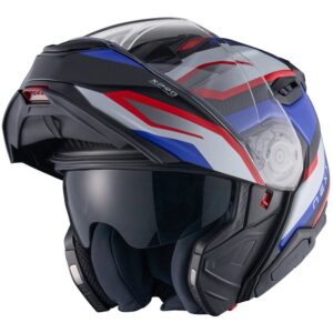 Casco integral NEXX X.Lifetour Pro Mile Azul / Rojo Mate - Imagen 2