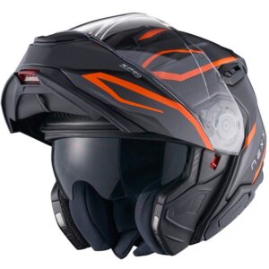 Casco integral NEXX X.Lifetour Pro Mile Naranja / Gris Mate - Imagen 2