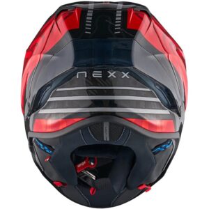 NEXX X.R3R Carbon Swirl Red Full-Face Helmet - Image 3
