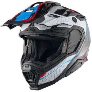 Casco integral NEXX X.WED3 Carbon Furka Azul / Rojo - Imagen 2