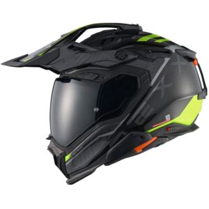 NEXX X.WED3 Carbon Furka Grey / Neon Full-Face Helmet - Image 3