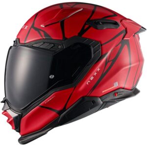 NEXX X.WST3 B-Side Red / Black Matt Full-Face Helmet - Image 2