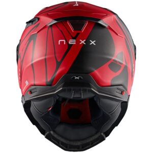 NEXX X.WST3 B-Side Red / Black Matt Full-Face Helmet - Image 3