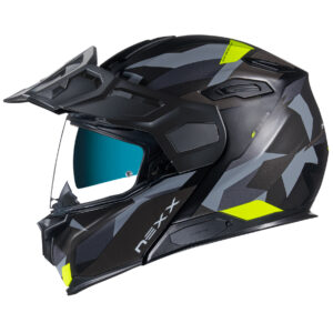 NEXX X.Vilijord Taiga Black / Neon Yellow Matt Full-Face Helmet - Image 1