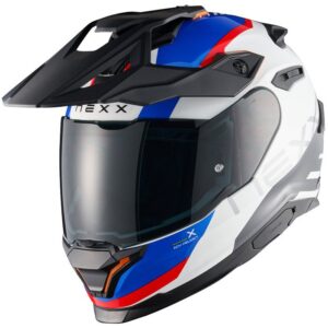 Casco integral NEXX Y.Travl Quest Blanco / Azul / Bright Rojo - Imagen 1