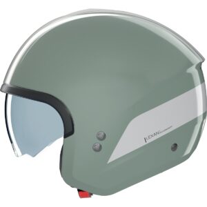Casco integral NOLAN N20-2 Dolce Vita Verde Gris / Blanco - Imagen 2