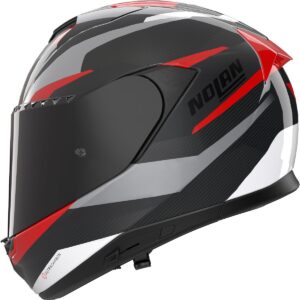 NOLAN X-904 Ultra Carbon Calibro Carbon / Anthracite / Red Full-Face Helmet - Image 2