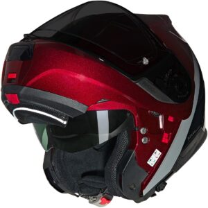 NOLAN N100-6 Verniciatura Speciale Visceral Red / Black Full-Face Helmet - Image 2