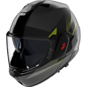 Casco integral NOLAN N120-1 Ciclone Gris Lava / Negro / Verde Impulse - Imagen 1
