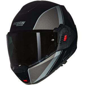 NOLAN N120-1 Verniciatura Speciale Black / Grey / Silver Full-Face Helmet - Image 1