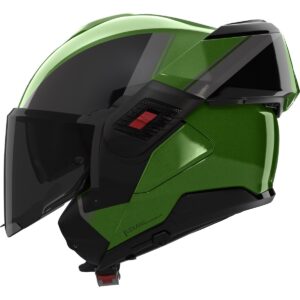 NOLAN N120-1 Verniciatura Speciale Green Metal / Black / Grey Full-Face Helmet - Image 2