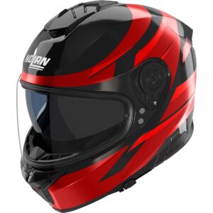 Casco integral NOLAN N80-8 Fervo Negro / Rojo Cromo Metalizado - Imagen 1