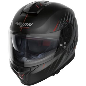 Casco integral NOLAN N80-8 Kosmos N-Com Flat Negro / Gris - Imagen 1