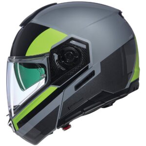 Casco integral NOLAN N90-3 Roboto Gris / Negro / Amarillo - Imagen 2
