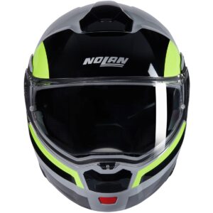 Casco integral NOLAN N90-3 Roboto Gris / Negro / Amarillo - Imagen 3
