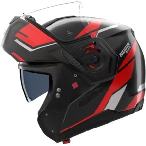 Casco integral NOLAN N90-3 Sincrono Negro / Rojo / Blanco Metalizado - Imagen 3