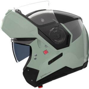NOLAN N90-3 Verniciatura Speciale Black / Green Grey Full-Face Helmet - Image 3