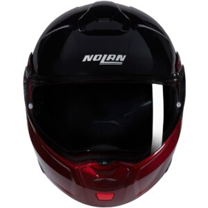 NOLAN N90-3 Verniciatura Speciale Black / Visceral Red Full-Face Helmet - Image 3