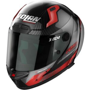 NOLAN X-804 RS Ultra Carbon Hot Lap Carbon Red SE Full-Face Helmet - Image 1