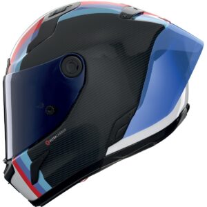 Casco integral NOLAN X-804 RS Ultra Carbon Gemini Carbono / Blanco / Azul / Rojo - Imagen 2